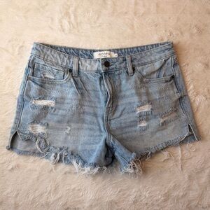 Hidden LA Distressed Denim Shorts Light Wash Size M - FAST SALE